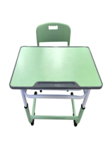Table d'écolier moderne avec chaise réglable en hauteur, ensemble scolaire