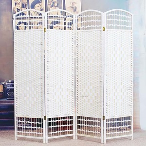 Phòng Divider 6ft tường Divider gỗ Màn hình 4 tấm gỗ lưới xử lý khung dệt thiết kế trong nhà gấp Phân vùng di động - Product Image 5