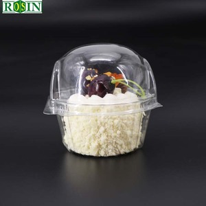 Tùy chỉnh dùng một lần mẫu miễn phí nhựa bản lề/Vỏ Sò trong suốt duy nhất/cá nhân muffin cupcake container - Product Image 2