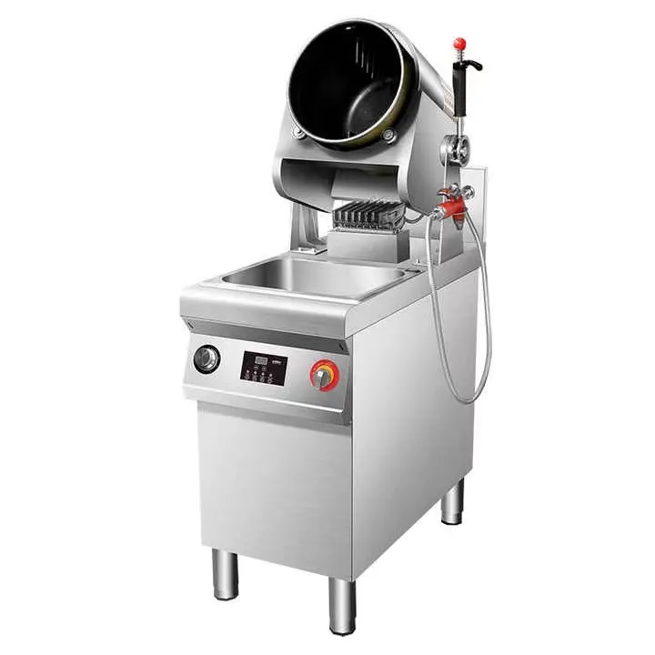Semikron LNG LPG 가스 볶음밥 자동 요리 주방 기계 요리 로봇 Wok 드럼 스타일