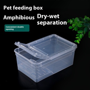 กรงสัตว์เลื้อยคลานพลาสติกกรงที่อยู่อาศัยแมลงปีนเขาที่พักพิงสัตว์เลี้ยงบ้านเต่าน้ำ - Product Image 6