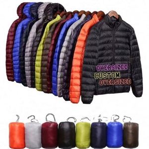 Veste décontractée matelassée en duvet avec logo personnalisé pour homme, imperméable, coupe-vent, en polaire, rembourrée, en coton, patchwork, pour l'hiver - Product Image 1