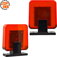 Alarme de sécurité universelle à lumière orange, design moderne pour porte de patio extérieure - AC/DC 12V 265V large plage de tension, fixation facile par vis