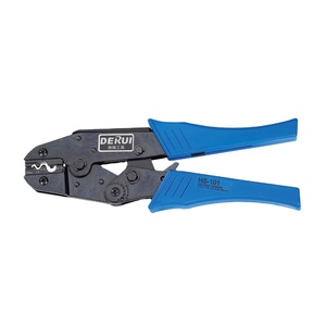Pince à sertir les fils HS-101 de 9 pouces à cliquet pour bornes nues, qualité industrielle, acier à haute teneur en carbone, entrée frontale - Product Image 1