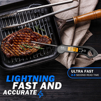 Thermomètre à viande de cuisine étanche à lecture instantanée pour griller les aliments