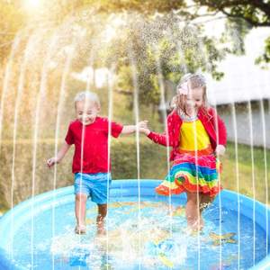 Tappetino da gioco Splash all'aperto 59 pollici giocattoli d'acqua per bambini per 1 2 3 4 5 anni ragazzo <span class=keywords><strong>e</strong></span> ragazza, giocattoli gonfiabili per piscina con Pad per irrigatori - Product Image 1