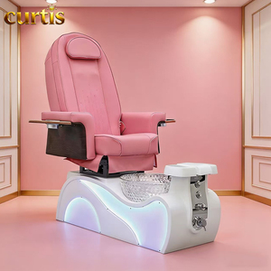 เก้าอี้นวดทำเล็บเท้าหรูหราแบบขายส่ง พร้อมอ่างแช่เท้าไฟฟ้า เก้าอี้ทำเล็บเท้าสปาไฟฟ้าสำหรับร้านทำเล็บ สินค้ามาใหม่ ราคาถูก - Product Image 1