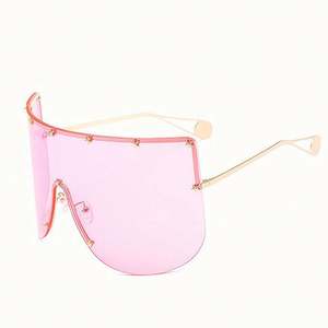 Gafas de Sol de Lujo 2019 para Hombre y Mujer, con Logotipo Personalizado, Montura Cuadrada Grande sin Aro, Protección UV400, Resistentes al Viento - Product Image 2