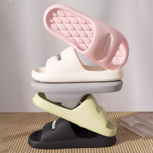 Pantoufles en cuir souple pour hommes et femmes, pantoufles d'intérieur, d'été, antidérapantes, confortables, noires, blanches, roses, vertes, 8051 - Product Image 3