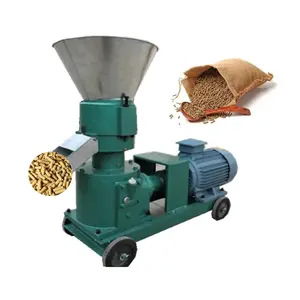 Máquina granuladora de biomasa de pequeño volumen, máquina de pellets de alimentación animal