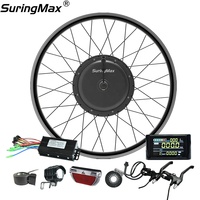 Kit de conversion E-bike 48V 500W en gros pour vélo de trekking électrique, système de moteur de moyeu arrière, contrôleur à onde sinusoïdale
