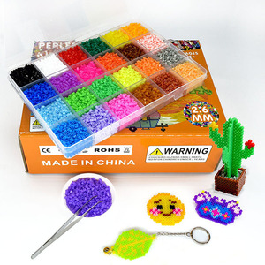 Perles <span class=keywords><strong>Hama</strong></span> Fuse Perler de 2,6 mm, 24 couleurs, jouets éducatifs <span class=keywords><strong>3D</strong></span> faits à la main pour enfants de 5 à 7 ans, jouet coloré pour enfants - Product Image 2