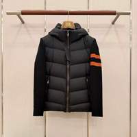 Veste d'hiver vintage en duvet pour homme, coupe slim, coupe-vent, classique, noire, décontractée, de luxe, Zeg na.