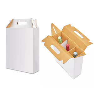 Tùy Chỉnh Sóng Rượu Vang Bao Bì Các Tông Rượu Vang Hãng Chai Chủ Sở Hữu Hộp Giấy Và Túi Xách - Product Image 2