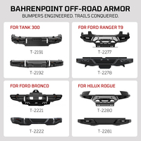 Ventes chaudes Pare-chocs avant avec feux latéraux Kit carrosserie noir brillant 4x4 Pare-chocs avant tout-terrain pour Toyota Hilux Rogue 20-24