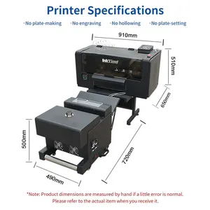 2024 Hete Nieuwe Ontwerp 2 Xp600 Head A3 Dtf Printer Drukmachine Online Inkjet Printer Dtf Printer Met Oven