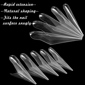 Extra Long Split Space Claw <b>Nail</b> Dual Forms Artificial <b>Extension</b> Mold Tips for Dramatic <b>Nail</b> Art - Product Image 4