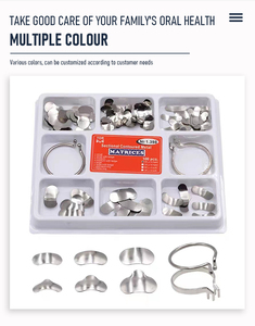 100 cái/hộp Nha Khoa Cắt Ma Trận Hệ Thống Ban Nhạc Nhựa Kẹp/Seperating Vòng Nha Sĩ Công Cụ Với Springclip Công Cụ Chăm Sóc - Product Image 2