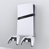 Support mural de rangement pour accessoires PS5 Slim, compatible avec la console PS5 Pro, la manette PS5 et le support de rangement pour casque.