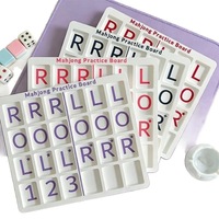 Planche d'entraînement de Mahjong individuelle en plastique imprimé en 3D, écologique, Guide RLO, 24 emplacements, aide à l'apprentissage de 26 nouveaux modèles de cartes