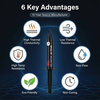 Pâtes thermiques personnalisées avec logo 2g 4g 8g 10g 20g Tg, composé de graisse de silicone pour ordinateur portable