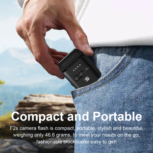 Medallight f2s chuyên nghiệp Mini Flash Speedlite không dây điều khiển từ xa tốc độ cao đồng bộ cho Leica/<span class=keywords><strong>Sony</strong></span>/zv1/zve10/Fuji X-T5/X-M5 - Product Image 3