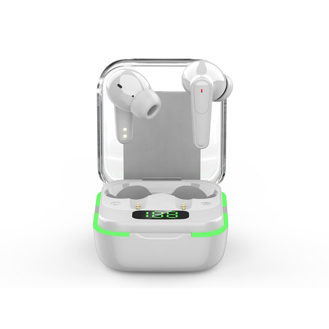ANC Active Noise Cancelling TWS Wireless Earbuds with LED Battery Display for 5.4 IPX4 Waterproof JL Chipset