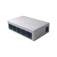Conmutadores de Red Gigabit TiNCAM 1000M con Puerto RJ45 de 5/8, Conmutador LAN, Conmutador Ethernet, Función VLAN, Carcasa de Plástico para PC de 100 m