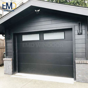 Portes de garage de luxe avec verre givré sans cadre pour patios - Product Image 5