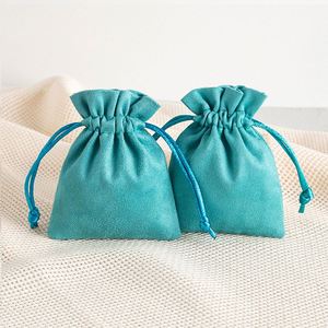 ถุงผ้ากำมะหยี่พิมพ์โลโก้ ขนาด 10x15 ซม. สำหรับใส่ของขวัญ เครื่องประดับ เครื่องสำอาง แหวน สร้อยคอ ของชำร่วยงานปาร์ตี้ - Product Image 1