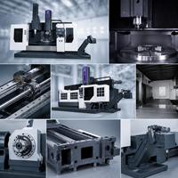 Machine de traitement des métaux de précision à double colonne automatique avancée et robuste pour tour CNC vertical