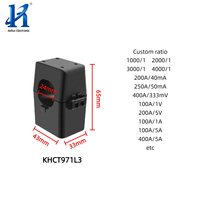 Transformateur de courant à noyau divisé KHCT971L3 ouverture 24mm 100A/5A 200A/5A 300A/5A capteur de courant CT