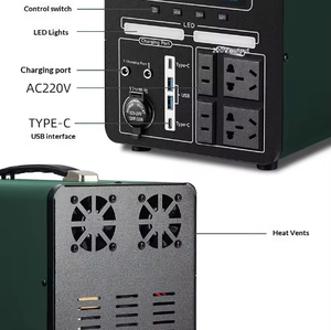 แหล่งจ่ายไฟพกพาพลังงานสูงสำหรับใช้งานกลางแจ้ง แบตเตอรี่สำรองภายนอกรถยนต์ คลื่นไซน์บริสุทธิ์ สำหรับเก็บพลังงานฉุกเฉิน - Product Image 4