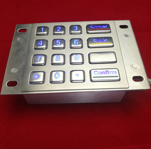 16 phím đèn nền kim loại bàn phím ATM máy bàn phím - Product Image 4