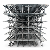 Plateforme de construction en treillis d'acier pour la construction de bureaux modernes, système de pontage en acier composite à assemblage rapide