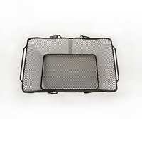 Panier de rangement en treillis métallique en métal rose noir petit panier avec poignées pour le marché
