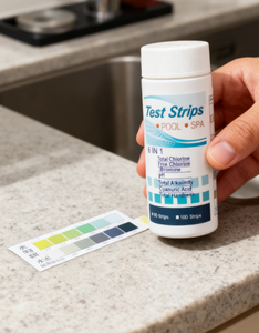 Produit en promotion : <span class=keywords><strong>Bandelettes</strong></span> de test multi-paramètres 6-en-1 pour <span class=keywords><strong>piscine</strong></span> d'eau salée, avec logo personnalisé, pour <span class=keywords><strong>piscine</strong></span> hors-sol - Product Image 5