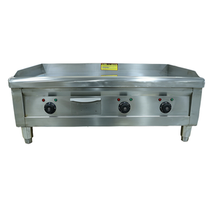 Plancha de Acero Inoxidable Comercial HELAXEN - 9000W de Alta Potencia, Equipo de Cocina para Restaurantes, Grado Catering D36-90E, 1. Tubo en Forma de U - Product Image 1