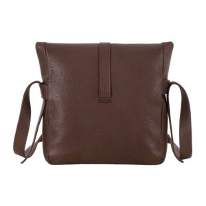 Bolso de Mano Personalizado de Cuero Genuino Nappa Marrón con Textura de Burbujas, Marca Privada, Proveedor Mayorista OEM, Estilo Punk Urbano - Product Image 3