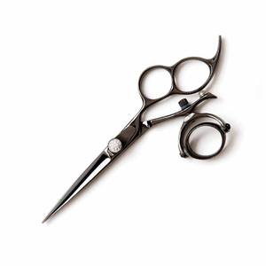 Tijeras de corte de pelo de peluquero de acero inoxidable alemán Acabado pulido con tornillo elegante y Punta de hoja afilada de tres anillos - Product Image 4