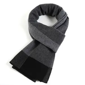 New Arrival Multi Colorway Pure Wool Men Scarf 180*30 Business Style 100% Dobby Wool Scarf