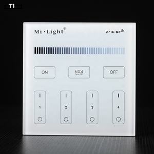 <span class=keywords><strong>Mi</strong></span> <span class=keywords><strong>Light</strong></span> T1 T2 <span class=keywords><strong>T3</strong></span> T4 Panel Remote Controller 2.4G Wireless 4 Zone RF Dimmable Dimmer Remote Touch Panel Wall mounted Controller - Product Image 2