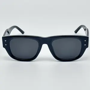 Retro đen Kính mát màu đỏ phụ nữ biểu tượng tùy chỉnh Shades unisex kính mặt trời bán buôn Kính mát cổ điển 2024