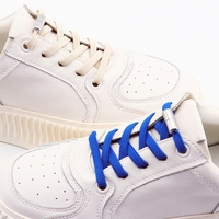 Nouveau unisexe créatif élastique lacets de chaussures pas de cravate plat rapide sécurité paresseux baskets pour enfants adultes fait Durable Polyester métal serrure