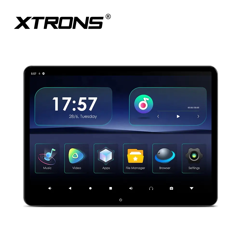 XTRONS 14-дюймовое вращающееся заднее сиденье Android автомобильный ТВ экран 4 + 64 ГБ портретный режим 4K видео заднее сиденье развлекательный автомобильный монитор