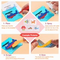 Perles Magiques à l'Eau en Gros, 15 Couleurs, 1500 Perles, Kit de Bricolage DIY, Ensemble de Perles à Pulvériser Sans Repassage, Jouet Éducatif pour Enfants