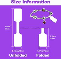 Schmuck-Preisschilder Aufkleber-Rolle für Halsketten- und Ring-Präsentationsetiketten, Blanko Selbstklebende Identifikationsetiketten