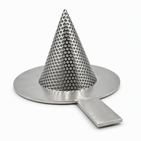 Filtre conique à bride perforé en acier inoxydable pour la filtration des conduites, élément filtrant de type panier, taille DN