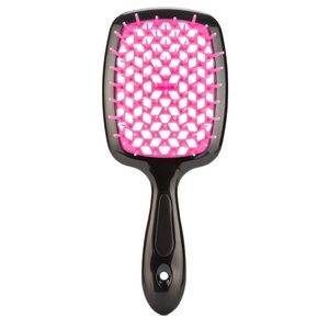 <span class=keywords><strong>Brosse</strong></span> <span class=keywords><strong>à</strong></span> <span class=keywords><strong>cheveux</strong></span> personnalisée pour femme en plastique ajouré, démêlante, pour <span class=keywords><strong>cheveux</strong></span> secs et humides, avec massage du cuir chevelu, pour <span class=keywords><strong>cheveux</strong></span> bouclés - Product Image 2