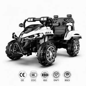 Véhicule tout-terrain électrique pour enfants, voiture à pédales pour garçons et filles, jouet pour le plaisir en plein air, <span class=keywords><strong>quad</strong></span> ATV avec absorption des chocs et lecteur de musique - Product Image 1